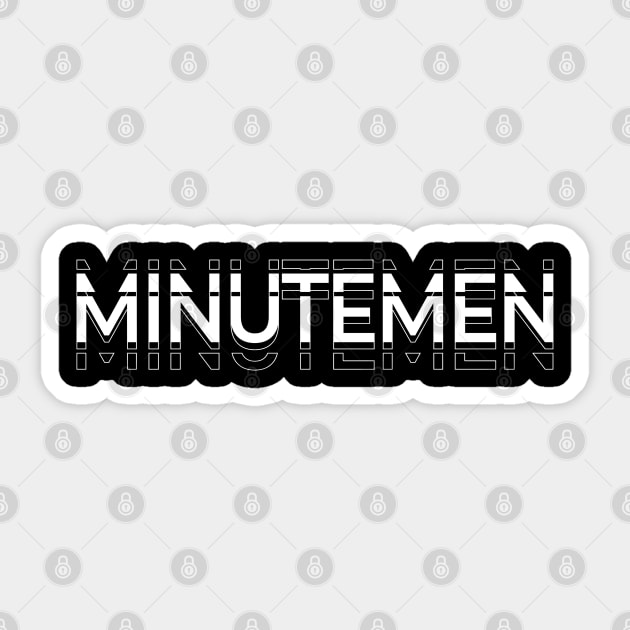 Minutemen Kinetic Typography Sticker by SGA